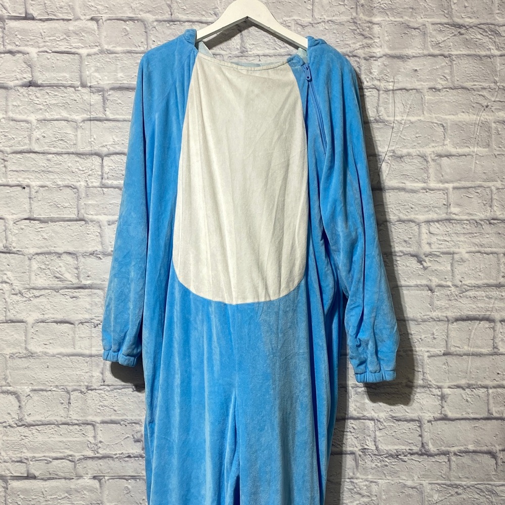 Blue and White shark Halloween costume